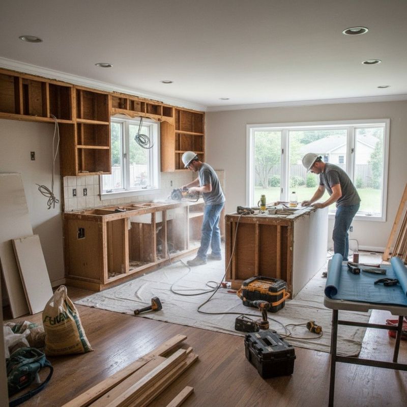 Our team working on Bathroom Remodeling projects in Bullitt County, KY